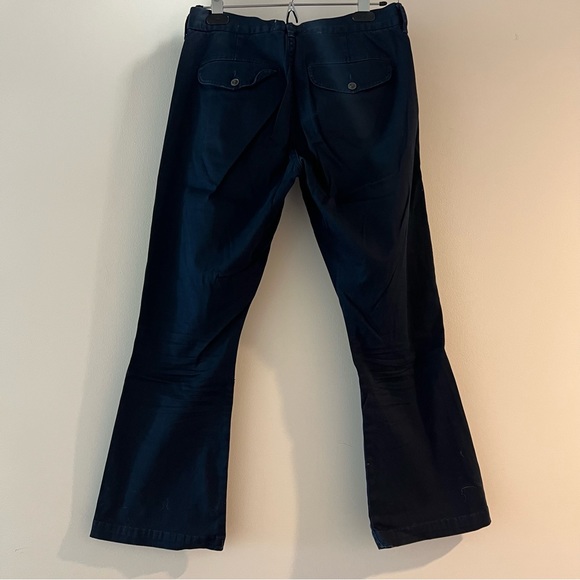 Frame Le Crop Mini Boot Pants in Navy - Picture 2 of 6